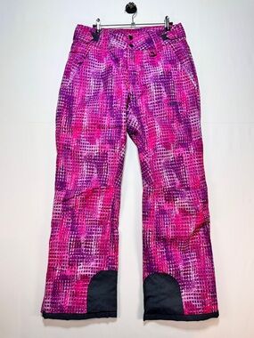 Arctix Insulated Snow Pants Pink Abstract Print Ski Snowboard Size M NWOT